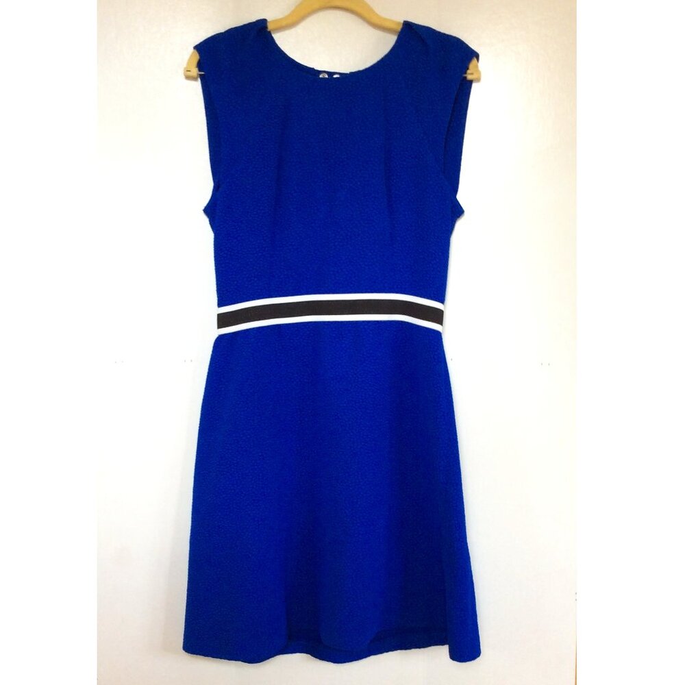 Royal Blue A-line Midi Dress by Sandro Paris - Size 3 - EXCELLENT CONDITION!